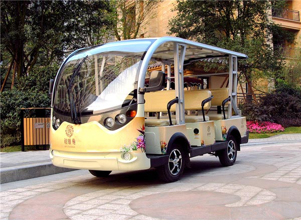 接待車-5座帶斗電動巡邏車